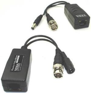 BCC4301VP - BNC PLUG TO RJ45 BALUN FOR CCTV WITH DC POWER PLUG/JACK  (2 pcs/pkg)