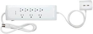 78598 - POWER BAR 8 O/LET 3FT CORD 1800J WITH 2 EXTENDABLE 2.1A USB PORTS