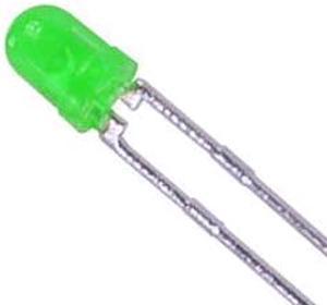 05850 - LED3 DIFF GREEN 200-400MCD 570NM (100 pcs/pkg)