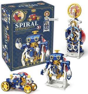 CIC21-730 - SPIRAL SPRING SCIENCE KIT 3 IN 1 WIND UP 133PC/SET