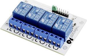 WPM400 - RELAY MODULE 4 CHANNEL INTERFACE BOARD HIGH CURRENT IP:5-12VDC