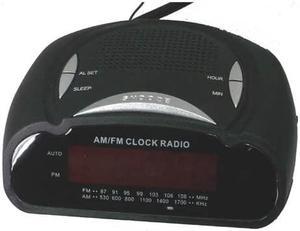 RA-42885 - CLOCK ALARM RADIO AM/FM DIGITAL BLACK WITH SLEEP TIMER