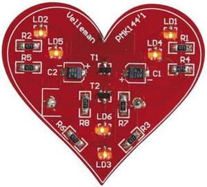 MK144 - FLASHING LED HEART SMD