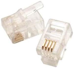 30-9912-0100 - MODULAR PLUG 4P4C HANDSET  (100 pcs/pkg)