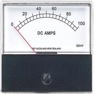 N0100A - PANEL METER DC 0-100AMP 2.8X2.4 IN 50MV WITHOUT SHUNT