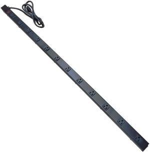 601009 - POWER BAR 12 O/LET 6FT CORD 4FT STRIP WIDE SPACE RA O/LET