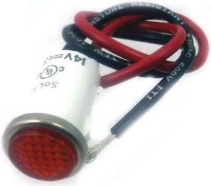 11-2570 - INDICATOR 12V LED 12MM RED SNAP FIT WITH WIRE