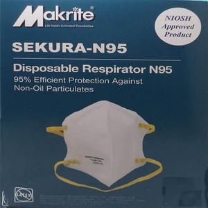 TZSJ-425-20 - FACE MASK RESPIRATOR N95 95% EFFICIENT DISPOSABLE (20 pcs/pkg)