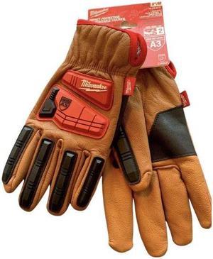 48-22-8772 - GLOVES LEATHER LARGE IMPACT PROTECTION CUT LEVEL 3