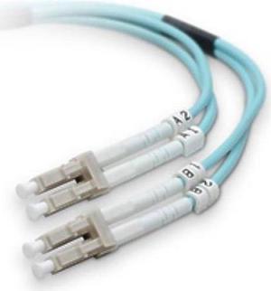 CF410-LCLC1M - FIBER OPTIC PATCH CORD LC-LC 1M OM4 10GIG MULTIMODE DUPLEX AQUA