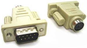 C005 - MOUSE ADAPTER DB9M/MINI DIN 6F BEIGE