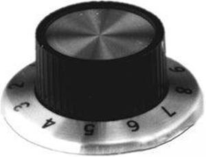 54-279-2 - KNOB 1/4IN SCREW PLAS 37MM 0-10 SCALED (2 pcs/pkg)