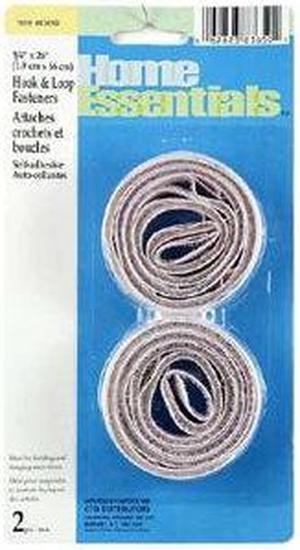 83650 - VELCRO HOOK AND LOOP 19MM X 66 CM ADHESIVE WHITE (2 pcs/pkg)