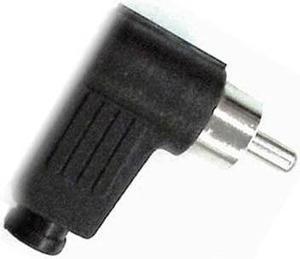 2274-0383 - RCA PLUG RA SOL PLASTIC BLACK  (2 pcs/pkg)