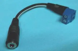 48-1264 - DC POWER JACK 1.3MM WITH SOLDERLESS TERMINAL AND WIRE