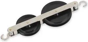 ME415-0002 - PULLEY TANDEM DOUBLE ASSORTED COLOURS (RED AND BLACK)