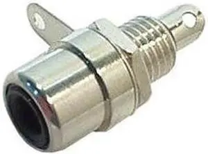 24-180-2 - RCA JACK CHMT SOL BLACK TIN  (2 pcs/pkg)