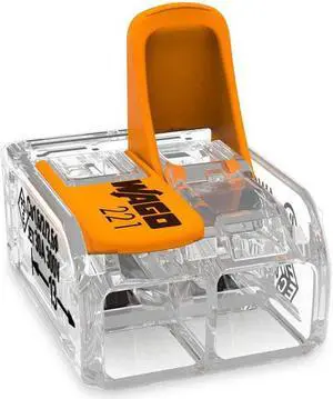 221-612/K194-4045 - PUSH-IN CONN ORANGE 2C/20-10AWG RE-USABLE