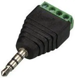 GAS-1352A - AUDIO PL 3.5 STEREO TO 4P SCREW TERMINALS