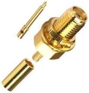 11202 - SMA JACK CRIMP RG174 INLINE GOLD