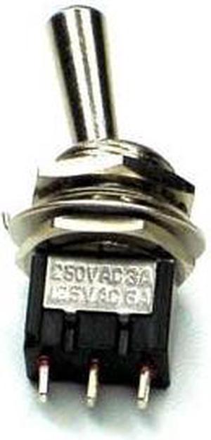 66-1231 - TOGGLE SWITCH 1P2T 6A ON-NONE-ON 125VAC TH SOL 12MM HOLE