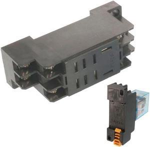 01016 - RELAY SOCKET 8P SQR SCREW CHMT/ DIN RAIL