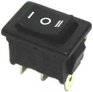 MR2130C7BB3N-DP - ROCKER SWITCH 1P2T 10A ON-OFF-ON 125VAC QT 13X20MM BLK