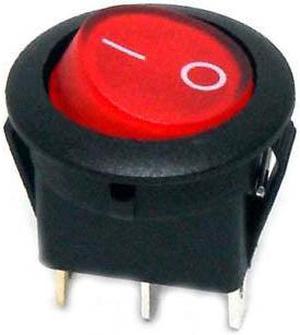 66-2291 - ROCKER SWITCH LIT 1P1T 16A ON- OFF 12VDC QT 20MM HOLE ACTU RED