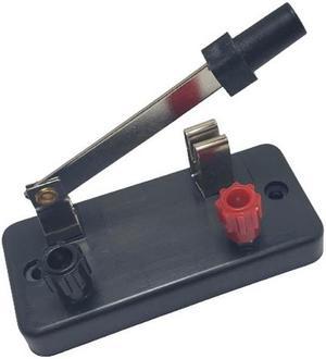 EL230-0000 - KNIFE SWITCH 1P1T WITH POSTS ON BAKELITE BASE 2.5X1.25IN