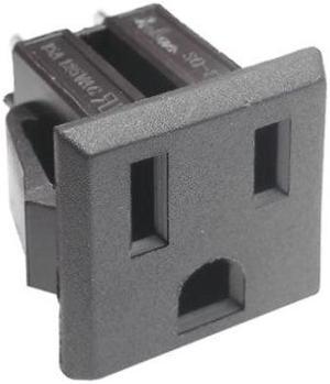 31-043-1 - AC SOCKET 3POS 15A 125VAC CHMT