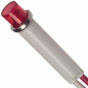 11-382 - INDICATOR 12V LED 9MM RED PRESS FIT WITH WIRE