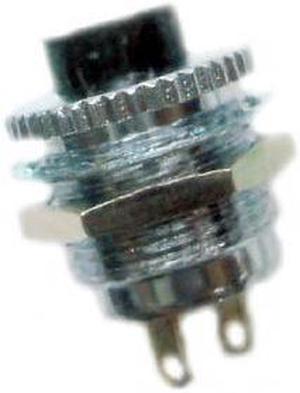 30-146 - PUSH SWITCH MOM 1P1T NO THR SOL 1A 125V BLK CAP