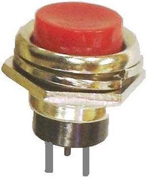 66-2421 RED - PUSH SWITCH MOM 1P1T NO THR SOL 16MM RED CAP 4A/125VAC~;2A/250VA