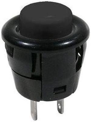 44-531N-1 - PUSH SWITCH MOM 1P1T NO SNP SOL 16MM BLACK CAP 3A/125VAC