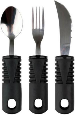 705543 - ADAPTIVE UTENSILS SET 3PCS SPOON FORK AND KNIFE