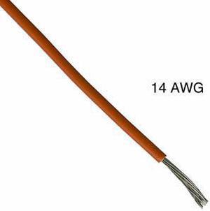 T0817-21-04 - WIRE STRANDED 14AWG 100FT ORANGE TC PVC