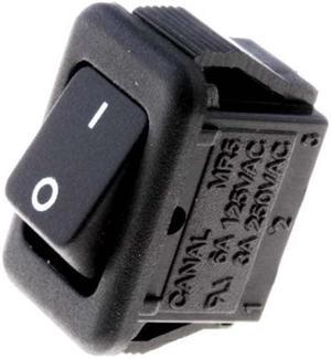 MR5-110-F5-BB-DP - ROCKER SWITCH 1P1T 6A ON-OFF 125VAC SOL 8.5X14MM BLK