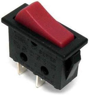 RH110-C2NBRN-DP - ROCKER SWITCH 1P1T 16A ON-OFF 125VAC QT 11X30MM ACTUATOR RED