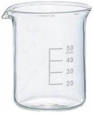 GLO10-0050 - BEAKER 50ML CLEAR GLASS