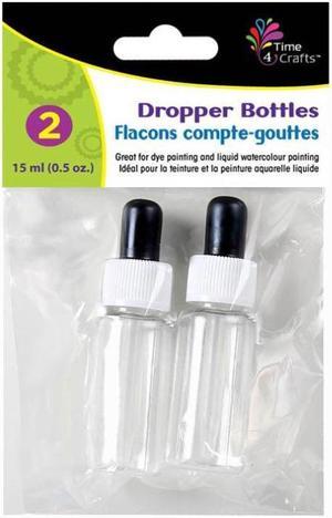 44197 - BOTTLE WITH DROPPER CLEAR GLASS 15ML (2 pcs/pkg)