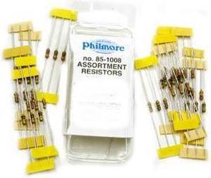 85-1008 - RESISTOR SET ASSORTED 1/4W 5% CF 3 EACH OF 12 VALUES (36 pcs/pkg)