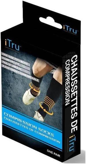 IT-2336 - COMPRESSION SOCKS 1PAIR ONE SIZE FITS MOST