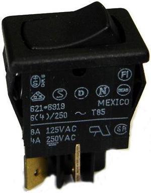 62116919-0-0-N - ROCKER SWITCH 1P1T 8A ON-OFF 125VAC QT 13X20MM BLK