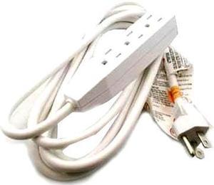 WE-033-4.5HD - EXTENSION CORD 3/16 14.7FT 3OUT WHT SJT