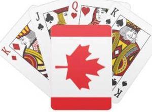 TY991  CANADA SOUVENIR FLAG PLAYING CARDS PLASTIC COATED
