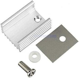 HEJH-2032YY - HEATSINK TRANS TO220 20X15X10MM KIT WITH INSULATOR AND SCREWS