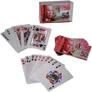 02901 - SILVER POKR CARDS $50 CDA BILL mx10