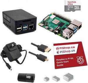 K2B-1349-8GB - RASPBERRY PI4 B STARTER KIT 8GB 32GB MICRO SD POWERSUPPLY AND CASE