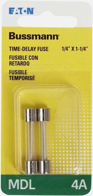 BP/MDL-4 - FUSE SB 4A 250V 6.3X32MM GLASS  (2 pcs/pkg)