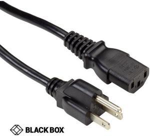 EPXR29 - INST CORD 3/18 1FT RND BLK SVT NEMA 5-15P TO IEC C13